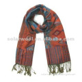 Fashion 100% wool woven scarf